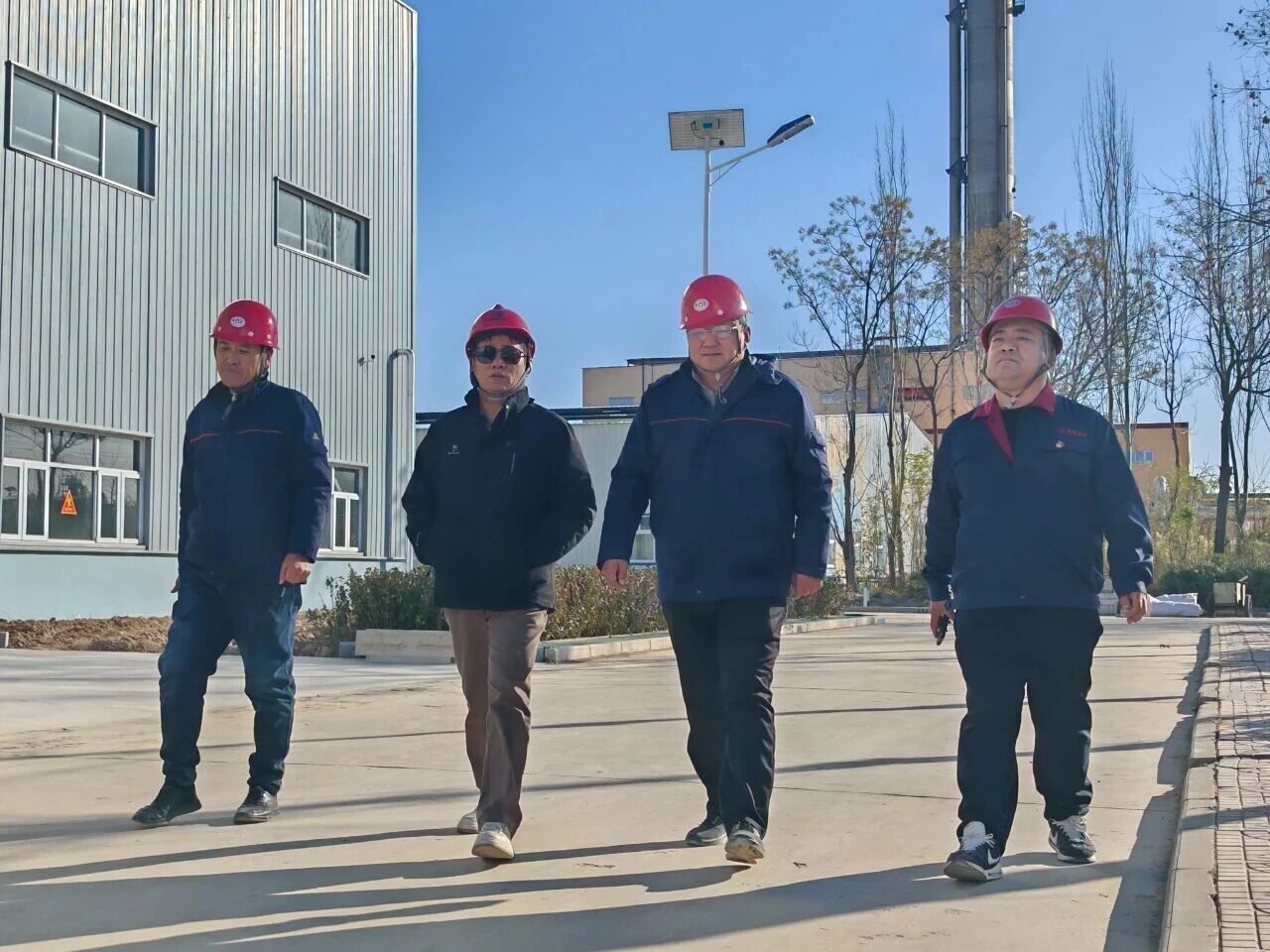 冀衡集团董事长肖辉视察蓝天赛瑞硝酸钾项目进展
